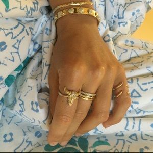 RARE Logan Hollowell Bull Skull Ring 6.5